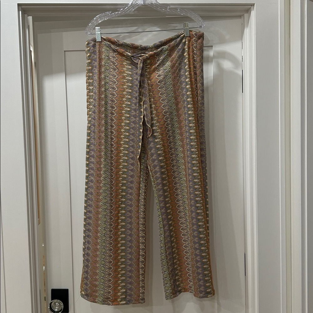 BECCA By Rebecca Virtue wide leg swim cover up pants